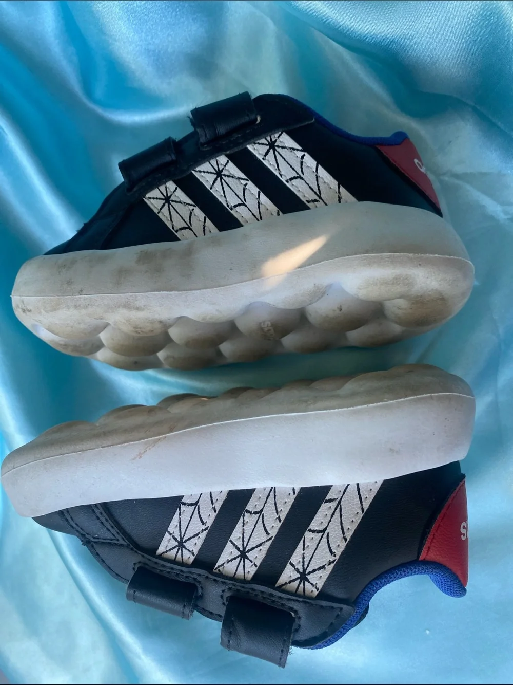 Kids Black Adidas marvel Spider-Man Accent Sneakers shoes